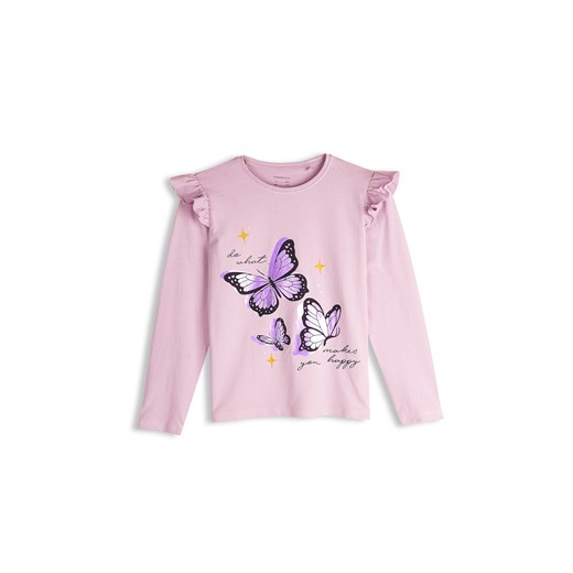 GATE Bawełniana koszulka z nadrukiem 3Y ze sklepu gateshop w kategorii Bluzki dziewczęce - zdjęcie 187673917