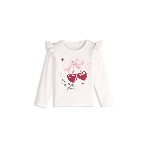 GATE Bawełniana koszulka z nadrukiem 4Y ze sklepu gateshop w kategorii Bluzki dziewczęce - zdjęcie 187673919