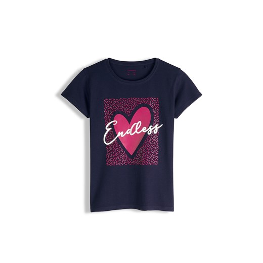 GATE Bawełniana koszulka z nadrukiem 6Y ze sklepu gateshop w kategorii Bluzki dziewczęce - zdjęcie 187673946