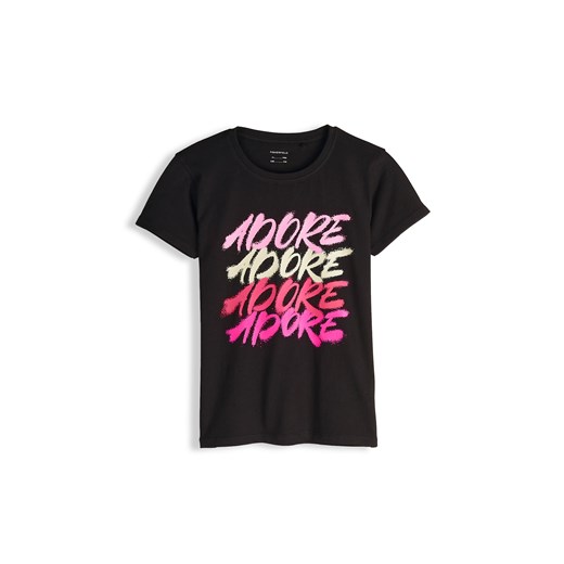 GATE Bawełniana koszulka z nadrukiem 8Y ze sklepu gateshop w kategorii Bluzki dziewczęce - zdjęcie 187673947