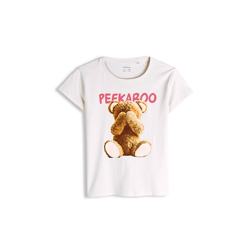 GATE Bawełniana koszulka z nadrukiem 6Y ze sklepu gateshop w kategorii Bluzki dziewczęce - zdjęcie 187674037