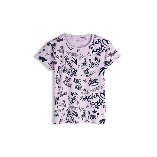 GATE Bawełniana koszulka z nadrukiem 8Y ze sklepu gateshop w kategorii Bluzki dziewczęce - zdjęcie 187674279