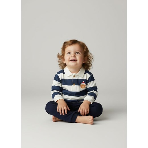 Sinsay - Koszulka z długimi rękawami - kremowy Sinsay 80 (9-12 m) Sinsay