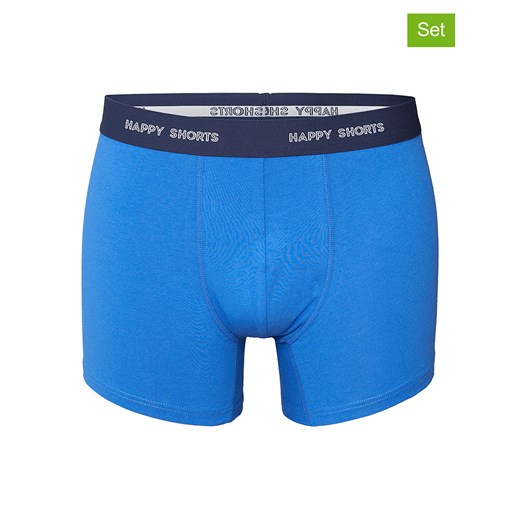 Happy Shorts Bokserki (3 pary) w kolorze niebieskim i szarym ze sklepu Limango Polska w kategorii Majtki męskie - zdjęcie 187674827