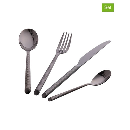 Villa d´Este 24-częściowy zestaw sztućców &quot;Malindi&quot; w kolorze antracytowym ze sklepu Limango Polska w kategorii Sztućce - zdjęcie 187674947
