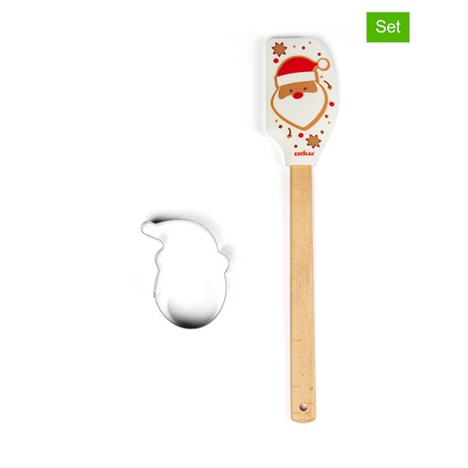 Trendy Kitchen by EXCÉLSA 2-częściowy zestaw &quot;Wonderful Ginger&quot; w kolorze biało-czerwonym ze sklepu Limango Polska w kategorii Akcesoria do pieczenia - zdjęcie 187675077