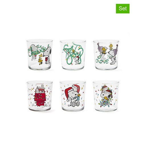 Trendy Kitchen by EXCÉLSA Szklanki (6 szt.) &quot;Peanuts Shiny &amp; Bright&quot; w różnych kolorach - 350 ml ze sklepu Limango Polska w kategorii Naczynia - zdjęcie 187675087