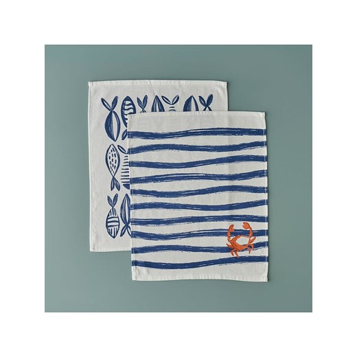 BELLA MAISON Serwetki (2 szt.) w kolorze biało-niebieskim ze sklepu Limango Polska w kategorii Akcesoria kuchenne - zdjęcie 187675167