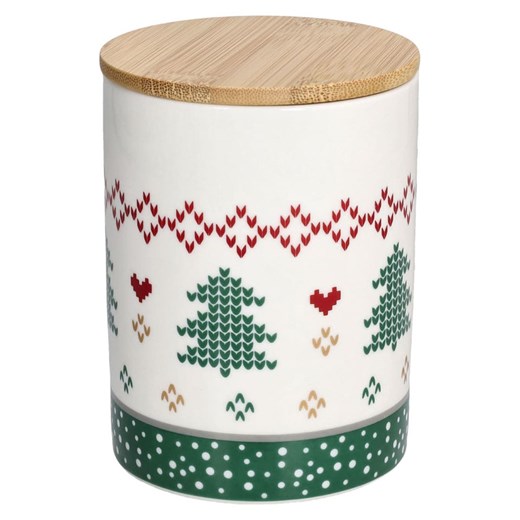 Tognana Pojemnik &quot;Let it snow&quot; w kolorze biało-zielonym - 600 ml ze sklepu Limango Polska w kategorii Pojemniki kuchenne - zdjęcie 187675378