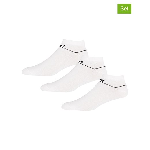DKNY Skarpety (3 pary) w kolorze białym ze sklepu Limango Polska w kategorii Skarpetki męskie - zdjęcie 187676426