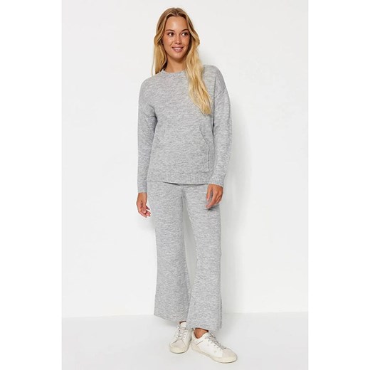 trendyol 2-częściowy zestaw w kolorze szarym ze sklepu Limango Polska w kategorii Swetry damskie - zdjęcie 187676609