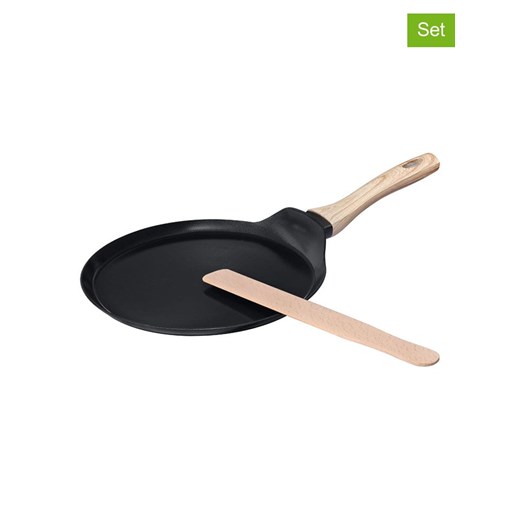 Pyrex 2-częściowy zestaw &quot;Cook &amp; Care&quot; w kolorze czarnym do naleśników - Ø 26 cm ze sklepu Limango Polska w kategorii Garnki - zdjęcie 187676669