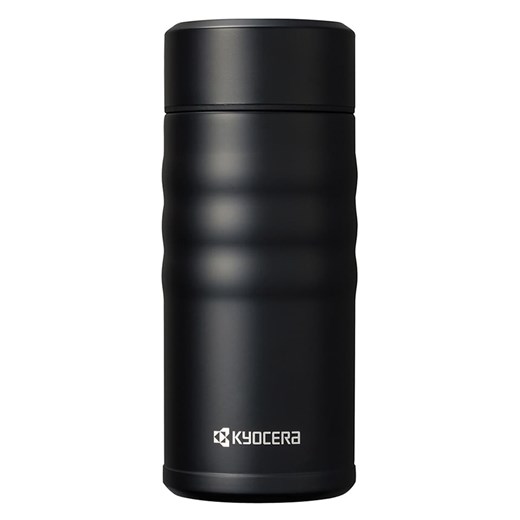 Kyocera Butelka termiczna &quot;Twist Top&quot; w kolorze czarnym - 350 ml ze sklepu Limango Polska w kategorii Kubki termiczne - zdjęcie 187676819