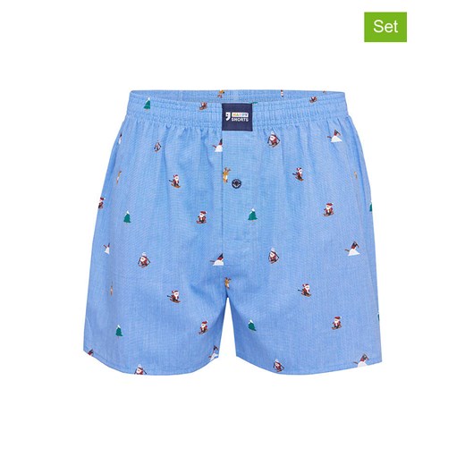Happy Shorts Bokserki (2 pary) w kolorze błękitno-granatowym ze sklepu Limango Polska w kategorii Majtki męskie - zdjęcie 187676865