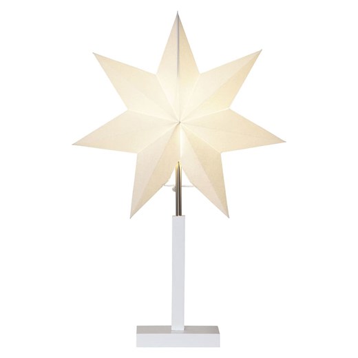 STAR Trading Lampa stojąca &quot;Stern&quot; w kolorze białym - 34 x 52 cm ze sklepu Limango Polska w kategorii Oświetlenie - zdjęcie 187676925