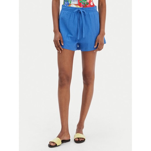 Seafolly Szorty materiałowe Crinkle 55429-SH Niebieski Regular Fit ze sklepu MODIVO w kategorii Szorty - zdjęcie 187677128