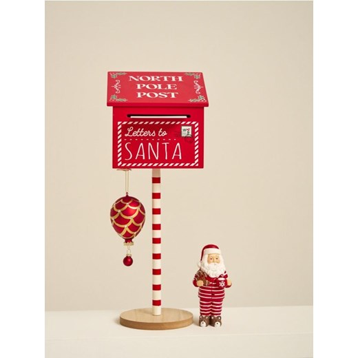 Sinsay - Skrzynka na listy do Świętego Mikołaja - czerwony Sinsay One Size Sinsay