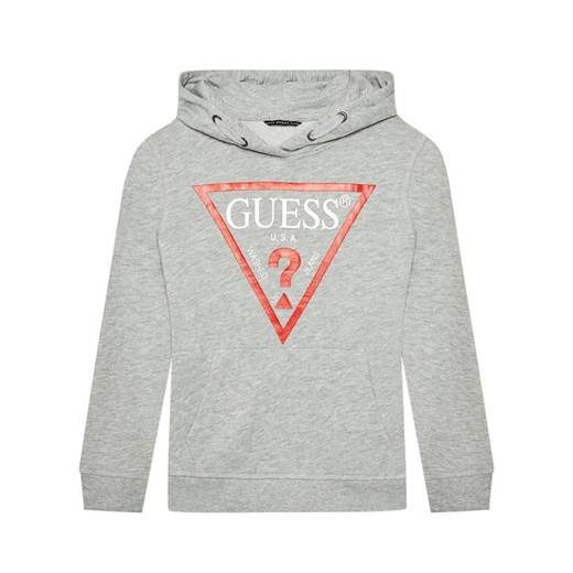 Guess Bluza L92Q09 KAUG0 Szary Regular Fit ze sklepu MODIVO w kategorii Bluzy chłopięce - zdjęcie 187678327