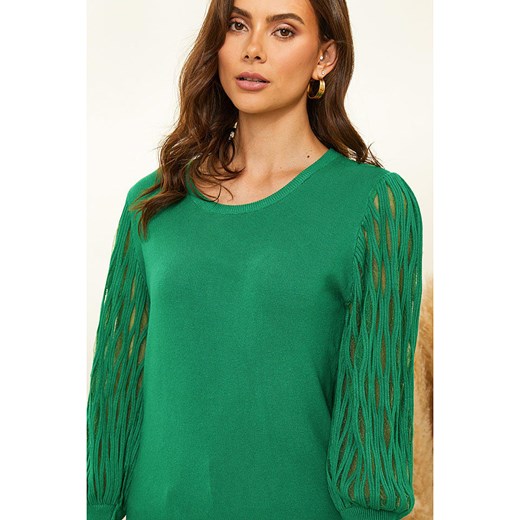 Soft Cashmere Sweter w kolorze zielonym Soft Cashmere 34/36 wyprzedaż Limango Polska