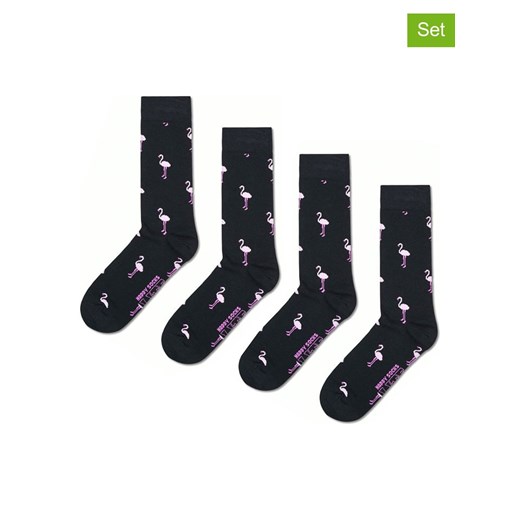 Happy Socks Skarpety (2 pary) w kolorze czarnym ze sklepu Limango Polska w kategorii Skarpetki męskie - zdjęcie 187678688