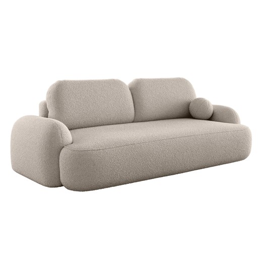 Beżowa sofa z pojemnikiem i funkcją spania C7-A53 ze sklepu Edinos.pl w kategorii Sofy i kanapy - zdjęcie 187678939