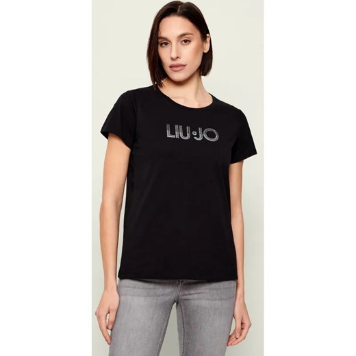 Liu Jo Sport T-shirt | Regular Fit ze sklepu Gomez Fashion Store w kategorii Bluzki damskie - zdjęcie 187679368