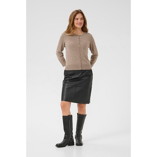 CULTURE Wełniany kardigan w kolorze szarobrązowym Culture M wyprzedaż Limango Polska