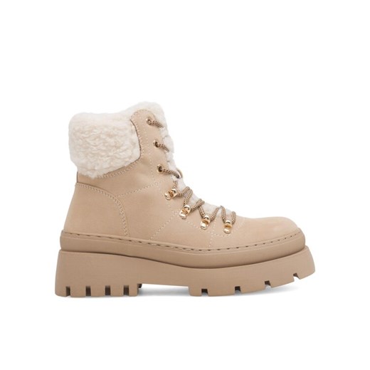 DeeZee Trzewiki Queenie WS6151-03 Beżowy ze sklepu MODIVO w kategorii Workery damskie - zdjęcie 187679645