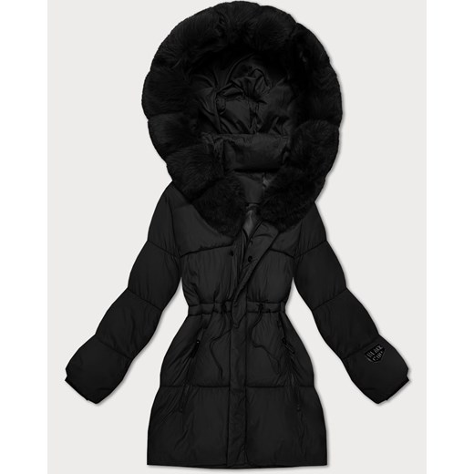 Zimowa kurtka damska z kapturem S'West czarna (B8550-1) ze sklepu goodlookin.pl w kategorii Kurtki damskie - zdjęcie 187679987