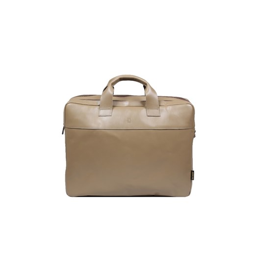 beżowa torba skórzana na ramię i do ręki  King ze sklepu Słoń Torbalski w kategorii Torby na laptopa - zdjęcie 187680007