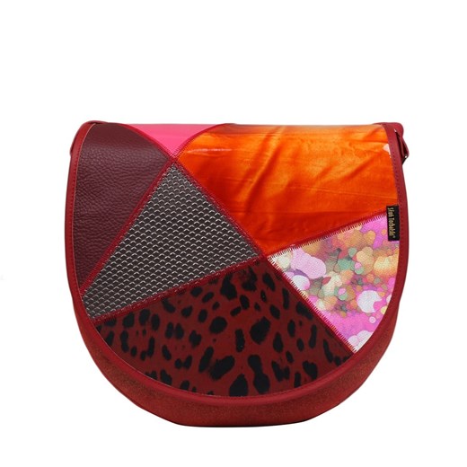 czerwona torebka damska skórzana na ramię listonoszka z komorą gł ze sklepu Słoń Torbalski w kategorii Listonoszki - zdjęcie 187680025