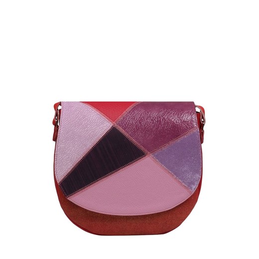 czerwona torebka damska skórzana listonoszka na ramię  Mała Zu ze sklepu Słoń Torbalski w kategorii Listonoszki - zdjęcie 187680026