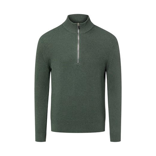 Nils Sundström Troyer męski Mężczyźni Bawełna trzcinowy jednolity ze sklepu vangraaf w kategorii Swetry męskie - zdjęcie 187680167