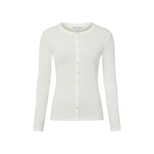 Marie Lund Damska koszulka z dzianiny Kobiety Sztuczne włókno écru jednolity ze sklepu vangraaf w kategorii Swetry damskie - zdjęcie 187680176