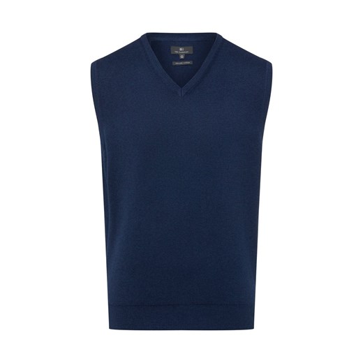 Nils Sundström Sweter damski z dzianiny Kobiety Bawełna indygo jednolity ze sklepu vangraaf w kategorii Kamizelki męskie - zdjęcie 187680195