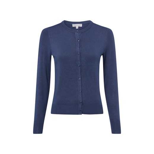 Marie Lund Kardigan damski Kobiety indygo jednolity ze sklepu vangraaf w kategorii Swetry damskie - zdjęcie 187680206