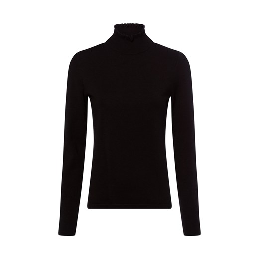 Opus Damski sweter z dzianiny - Polluna Kobiety czarny jednolity ze sklepu vangraaf w kategorii Swetry damskie - zdjęcie 187680226