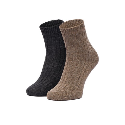 Nine West Skarpety długie CEO_LA_NW_12744_Z_AW25 (2-PACK) Brązowy ze sklepu MODIVO w kategorii Skarpetki damskie - zdjęcie 187681039