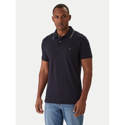 Guess Polo M6RP66 J1314 Granatowy Regular Fit ze sklepu MODIVO w kategorii T-shirty męskie - zdjęcie 187681045