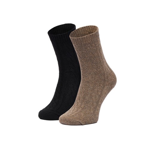 Nine West Skarpety długie CEO_LA_NW_17637_W_AW25 (2-PACK) Czarny ze sklepu MODIVO w kategorii Skarpetki damskie - zdjęcie 187681059