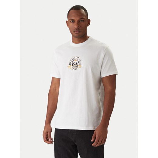 Guess T-Shirt M6RI16 I3Z14 Biały Regular Fit ze sklepu MODIVO w kategorii T-shirty męskie - zdjęcie 187681088