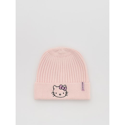 Reserved - Czapka Hello Kitty z wiskozą - pastelowy róż ze sklepu Reserved w kategorii Czapki dziecięce - zdjęcie 187681668