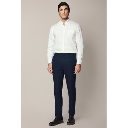 Spodnie Granatowe z Elastycznym Pasem Madlex ze sklepu Lancerto S.A. w kategorii Spodnie męskie - zdjęcie 187681685