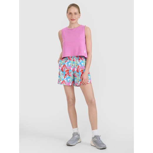 Damskie spodenki plażowe 4F 4FWSS25UBDSF136 - multikolor ze sklepu Sportstylestory.com w kategorii Szorty - zdjęcie 187681775