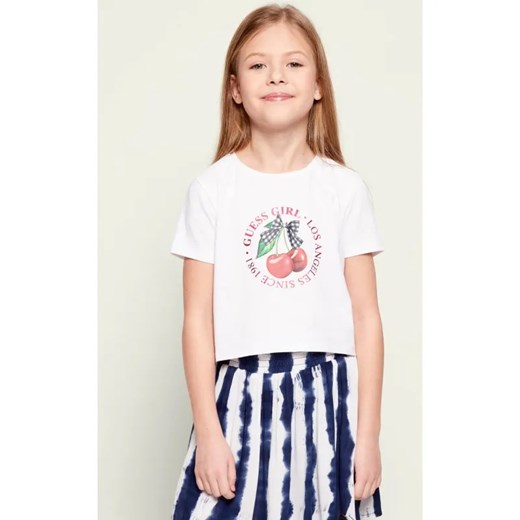 Guess T-shirt | Cropped Fit ze sklepu Gomez Fashion Store w kategorii Bluzki dziewczęce - zdjęcie 187681817
