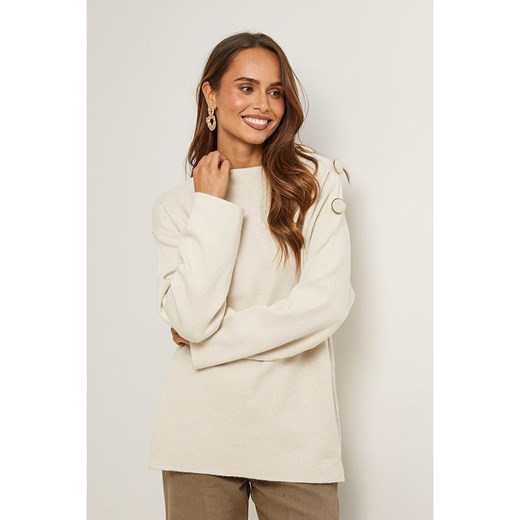 L&apos;armoire de Suzette Sweter w kolorze beżowym ze sklepu Limango Polska w kategorii Swetry damskie - zdjęcie 187683307