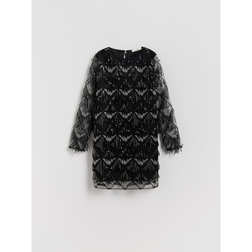 Reserved - Sukienka z cekinami - wielobarwny ze sklepu Reserved w kategorii Sukienki dziewczęce - zdjęcie 187684197