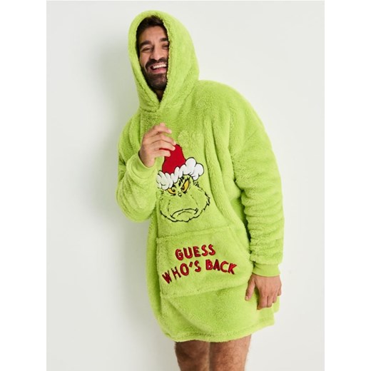 Sinsay - Snoodie z kapturem Grinch - zielony ze sklepu Sinsay w kategorii Piżamy męskie - zdjęcie 187685126