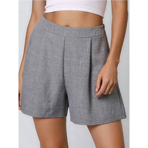 Sinsay - Szorty z kryształkami - szary ze sklepu Sinsay w kategorii Szorty - zdjęcie 187685136