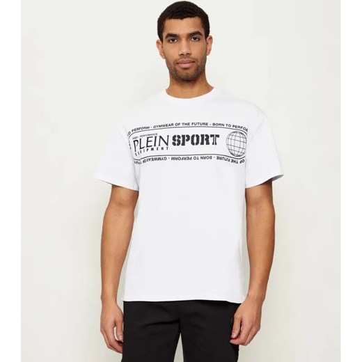 Plein Sport T-shirt Logo Lettering | Loose fit ze sklepu Gomez Fashion Store w kategorii T-shirty męskie - zdjęcie 187686019